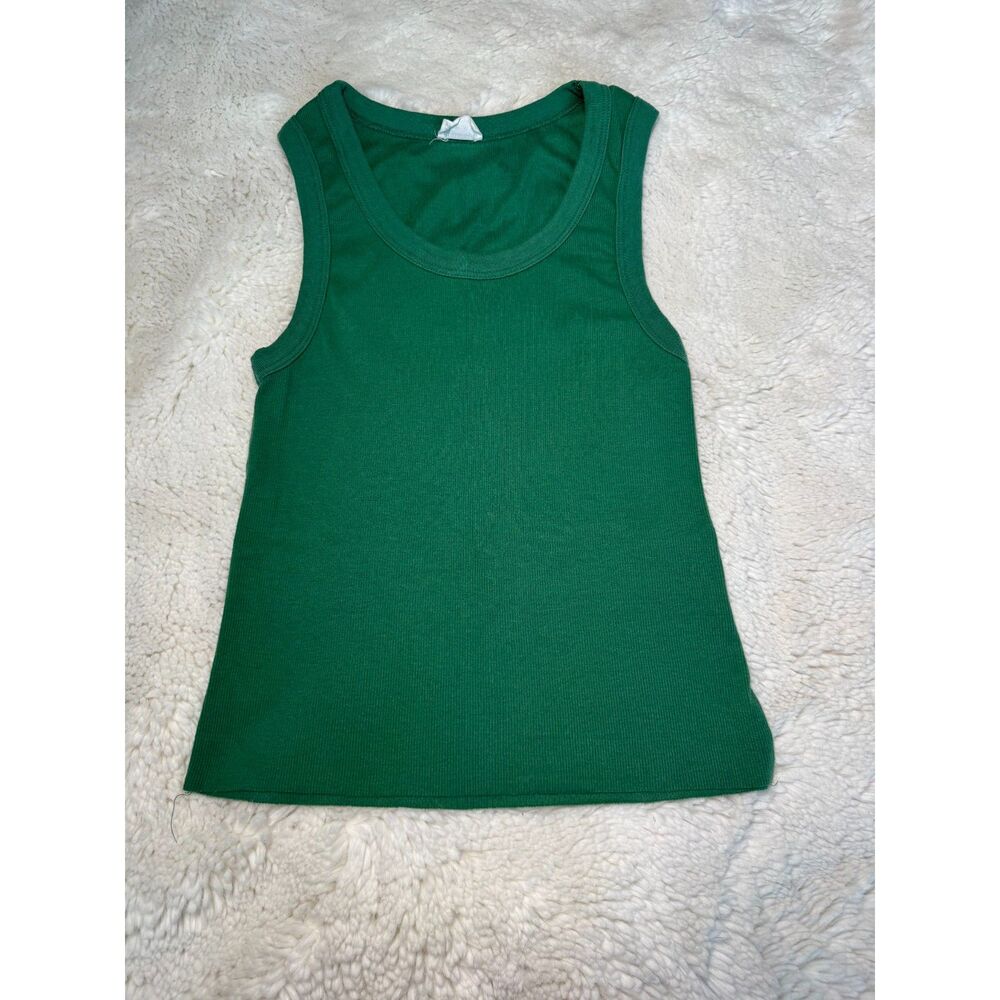Cotton On Green Cropped Tank Top | Size M